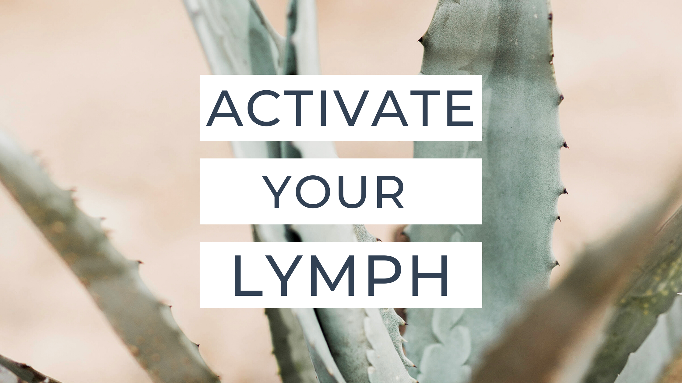Activate Your Lymph