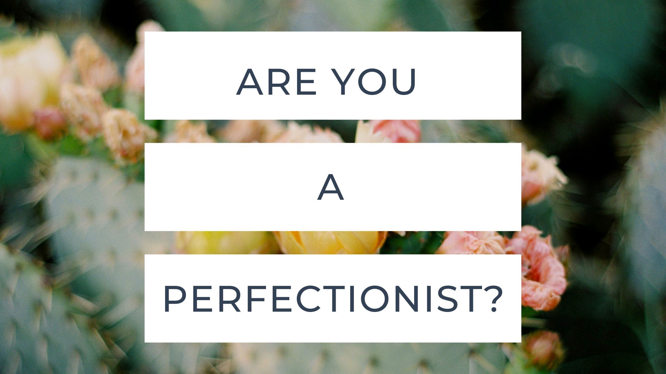 Are You A Perfectionist?
