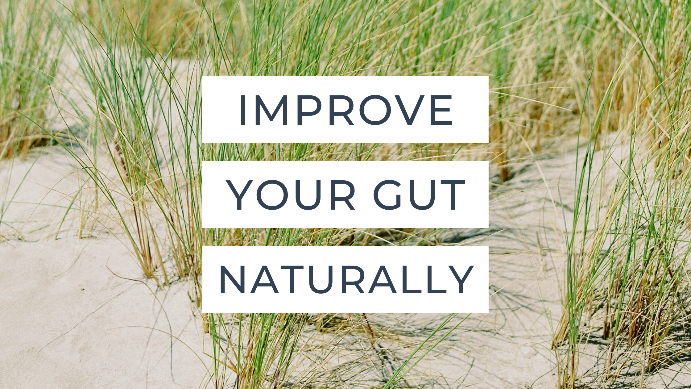 Improve Your Gut Naturally