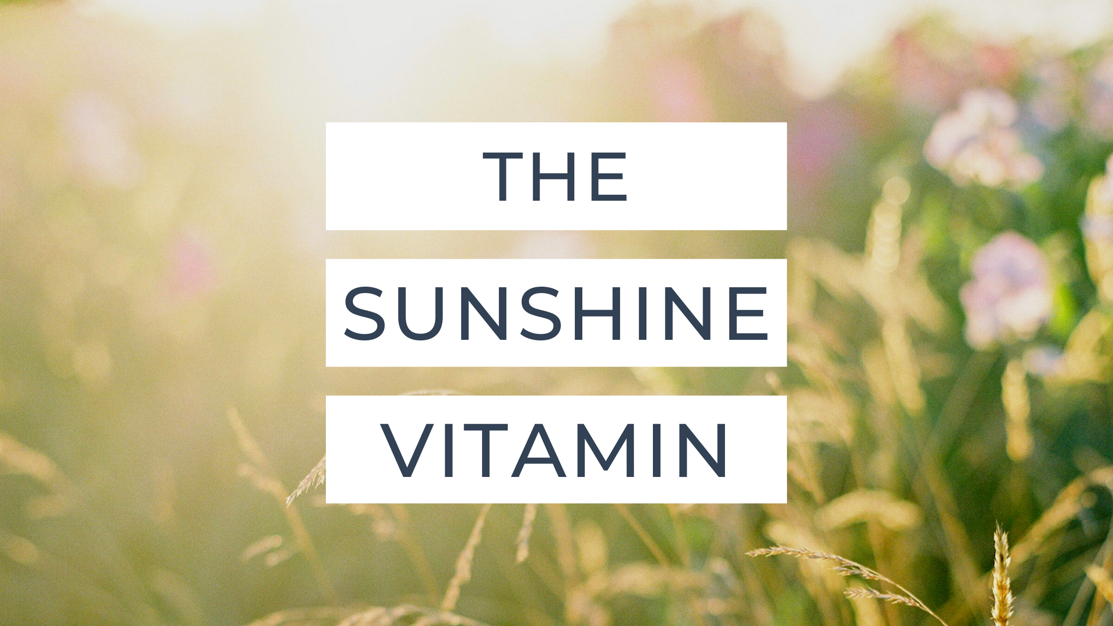 The Sunshine Vitamin