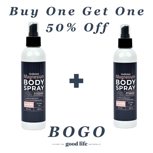 Earth Day Sale - Buy One Magnesium Body Spray Get One Magnesium Body Spray 50% Off