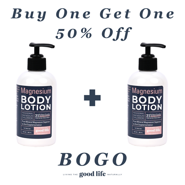 Earth Day Sale - Buy One Magnesium Body Lotion Get One Magnesium Body Lotion 50% Off